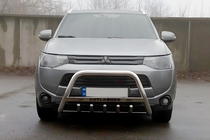 Mitsubishi Outlander 2012-2021 Protezione Anteriore WT004 (Acciaio Inox) foto 3