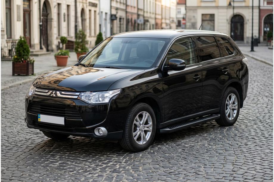 Mitsubishi Outlander 2012-2021 Pedane Laterali Allmond Black (2 pz, Alluminio) Foto 1