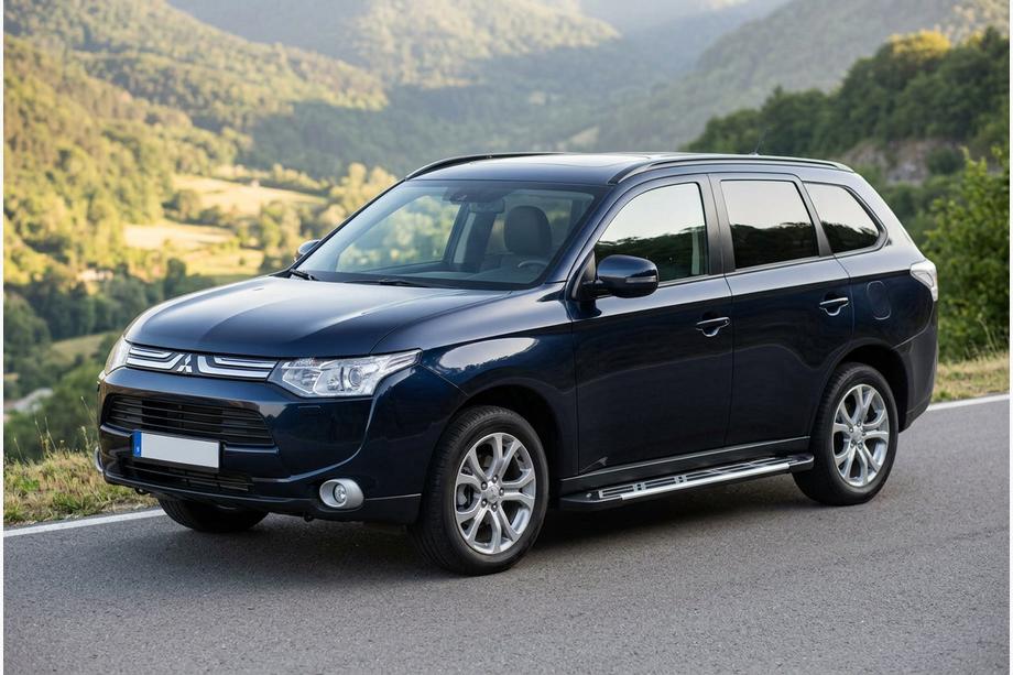 Mitsubishi Outlander 2012-2021 Pedane Laterali Sunrise (2 pz, Alluminio) Foto 1