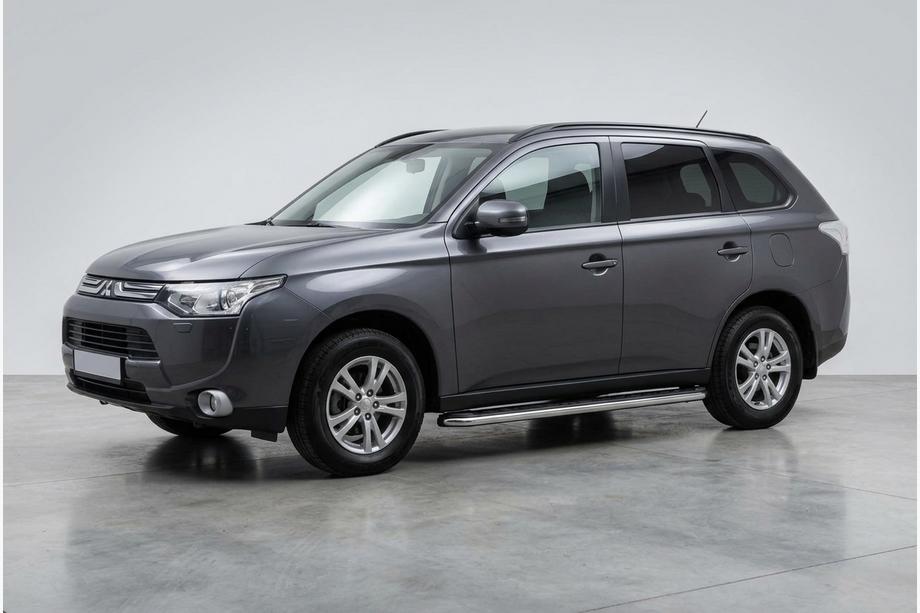 Mitsubishi Outlander 2012-2021 Pedane Laterali Maydos V1 (2 pz, Alluminio e Acciaio Inox) Image