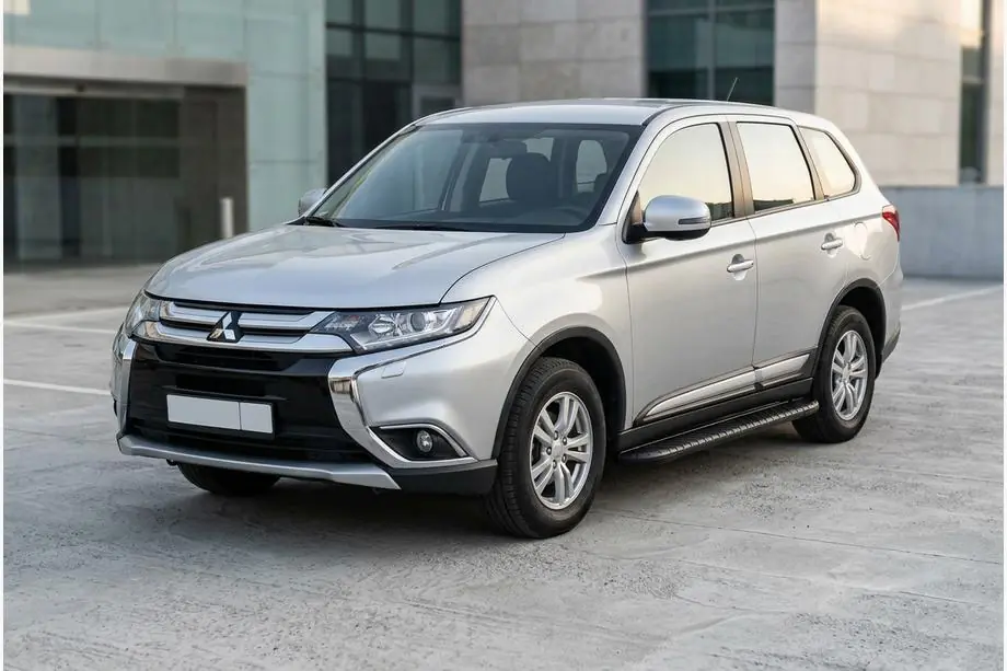 Mitsubishi Outlander 2012-2021 Pedane Laterali Bosphorus Black (2 pz, Alluminio) Image