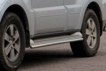 Mitsubishi Pajero Wagon IV 2006-2021 Tubi Laterali (2 pz, Acciaio Inox) foto 5