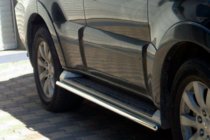 Mitsubishi Pajero Wagon IV 2006-2021 Tubi Laterali (2 pz, Acciaio Inox) foto 1