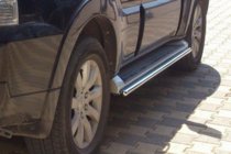 Mitsubishi Pajero Wagon IV 2006-2021 Tubi Laterali (2 pz, Acciaio Inox) foto 3