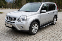 Nissan X-trail T31 2007-2014 Pedane Laterali Duru (2 pz, Alluminio) foto 1