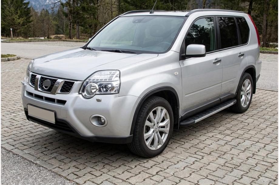 Nissan X-trail T31 2007-2014 Pedane Laterali Duru (2 pz, Alluminio) Image