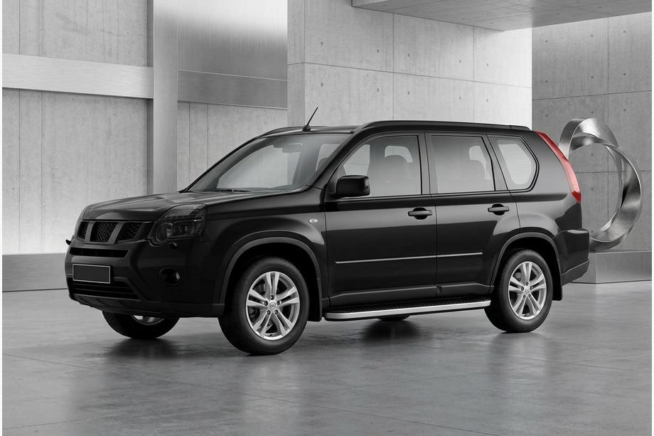 Nissan X-trail T31 2007-2014 Pedane Laterali Tayga Grey (2 pz, Alluminio) Image