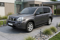 Nissan X-trail T31 2007-2014 Pedane Laterali RedLine Black (2 pz, Alluminio) foto 1