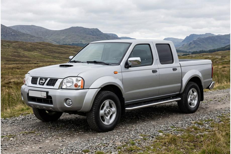 Nissan NP300 1999-2015 Pedane Laterali Maydos V1 (2 pz, Alluminio e Acciaio Inox) Image