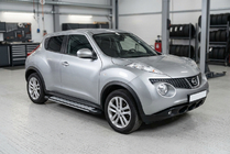 Nissan Juke 2010-2019 Pedane Laterali Rainbow (2 pz, Alluminio) foto 1