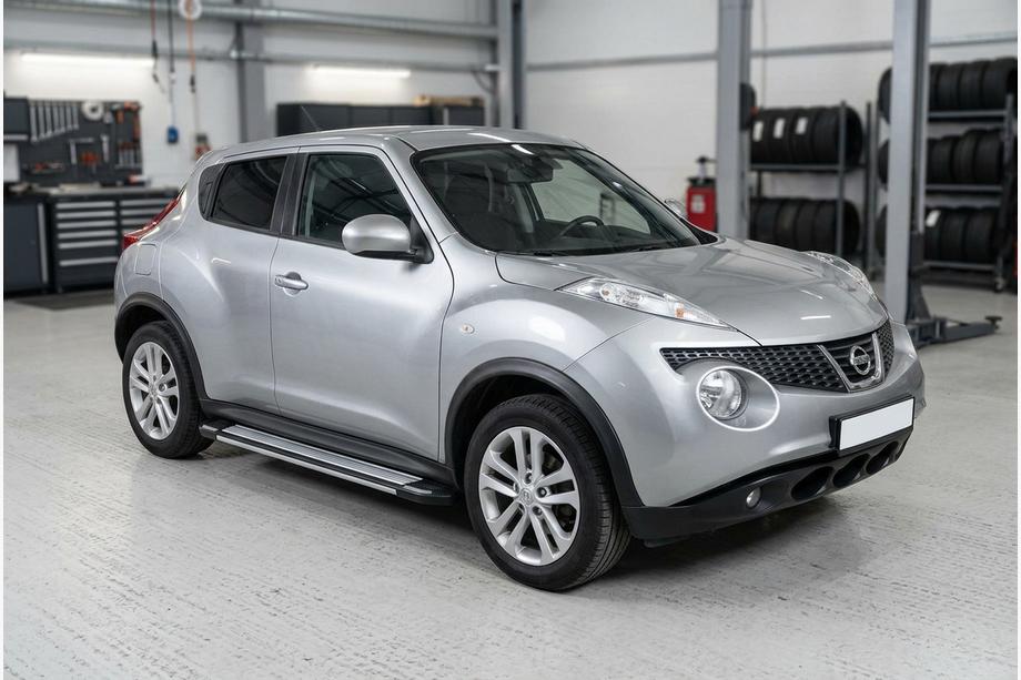 Nissan Juke 2010-2019 Pedane Laterali Rainbow (2 pz, Alluminio) Image