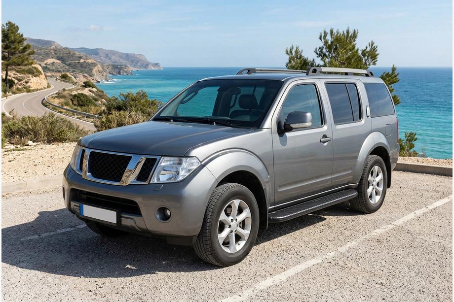 Nissan Pathfinder R51 2005-2014 Pedane Laterali Bosphorus Black (2 pz, Alluminio) Image