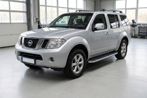 Nissan Pathfinder R51 2005-2014 Pedane Laterali Tayga Grey (2 pz, Alluminio) foto 1