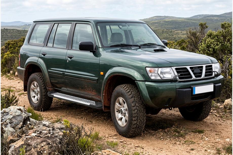 Nissan Patrol Y61 1997-2011 Pedane Laterali Line (2 pz, Alluminio) Image