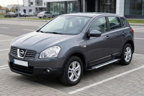 Nissan Qashqai 2007-2010 Pedane Laterali Line (2 pz, Alluminio) foto 1