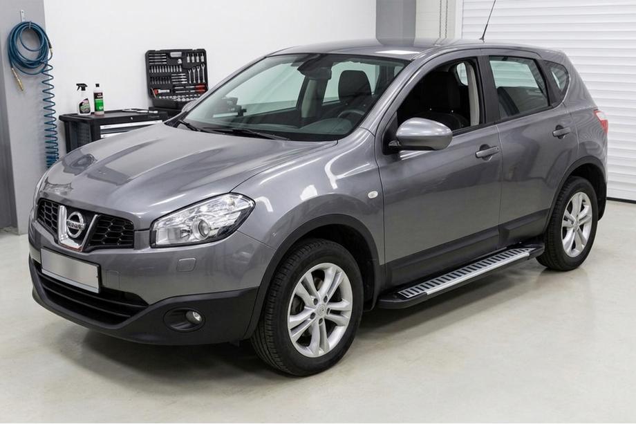 Nissan Qashqai 2010-2014 Pedane Laterali Line (2 pz, Alluminio) Image
