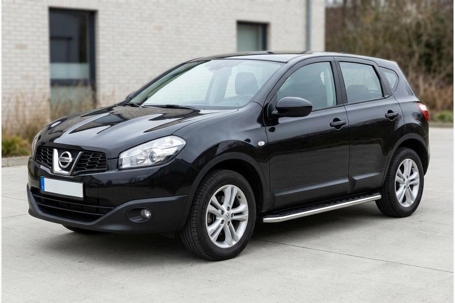 Nissan Qashqai 2010-2014 Pedane Laterali Maydos V1 (2 pz, Alluminio e Acciaio Inox) Image