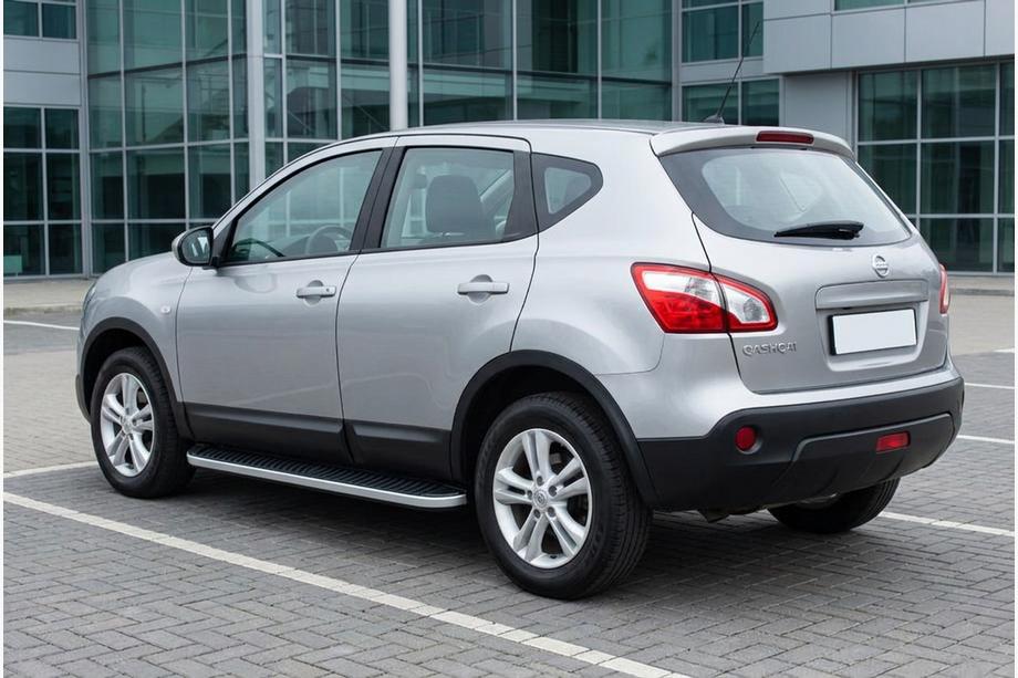 Nissan Qashqai 2010-2014 Pedane Laterali Tayga Grey (2 pz, Alluminio) Foto 1