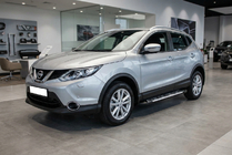 Nissan Qashqai 2014-2021 Pedane Laterali Sunrise (2 pz, Alluminio) foto 1