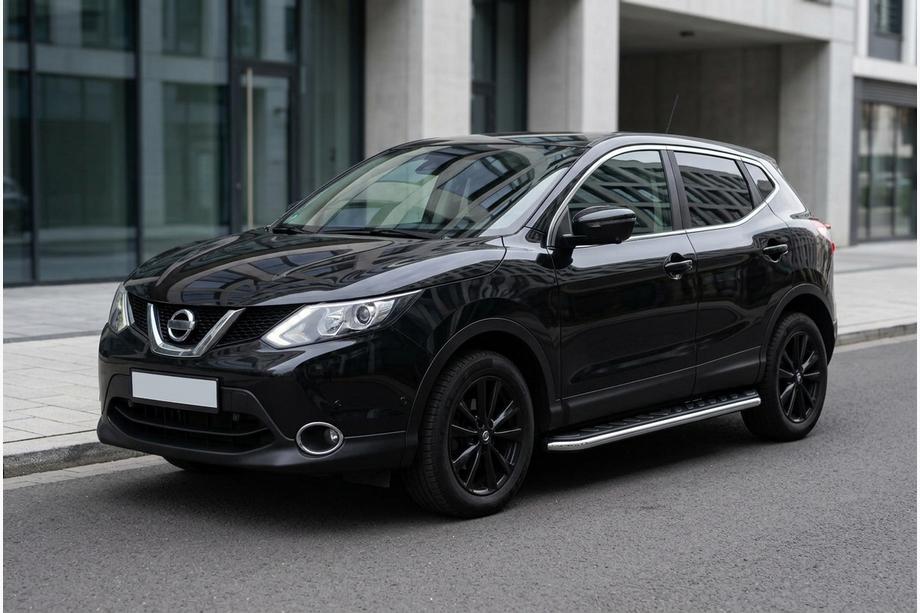 Nissan Qashqai 2014-2021 Pedane Laterali Maydos V1 (2 pz, Alluminio e Acciaio Inox) Image