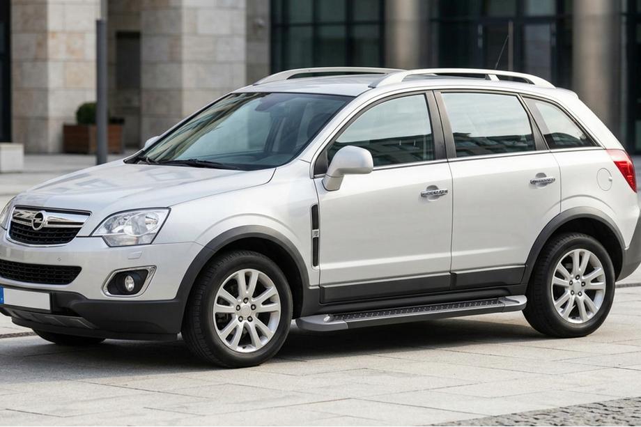 Opel Antara 2006-2017 Pedane Laterali Allmond Black (2 pz, Alluminio) Image