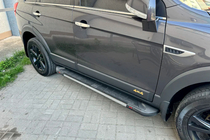 Opel Antara 2006-2017 Pedane Laterali RedLine V1 (2 pz, Alluminio) foto 2
