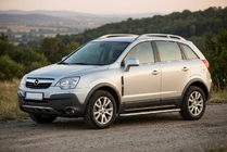 Opel Antara 2006-2017 Pedane Laterali Maydos V1 (2 pz, Alluminio e Acciaio Inox) foto 1