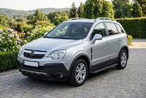 Opel Antara 2006-2017 Pedane Laterali Bosphorus Black (2 pz, Alluminio) foto 1