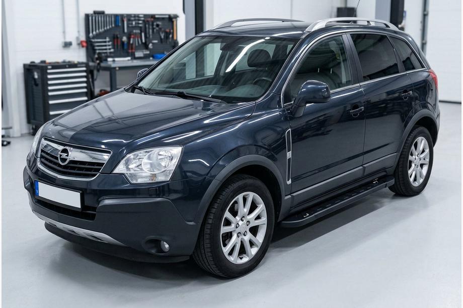 Opel Antara 2006-2017 Pedane Laterali RedLine Black (2 pz, Alluminio) Image