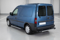 Opel Combo 2002–2012 Pedane Laterali RedLine V1 (2 pz, Alluminio) foto 1