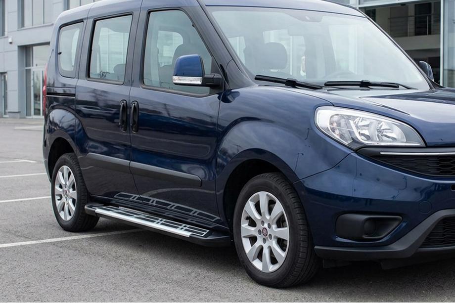 Opel Combo 2012-2018 Pedane Laterali Sunrise (2 pz, Alluminio) Image