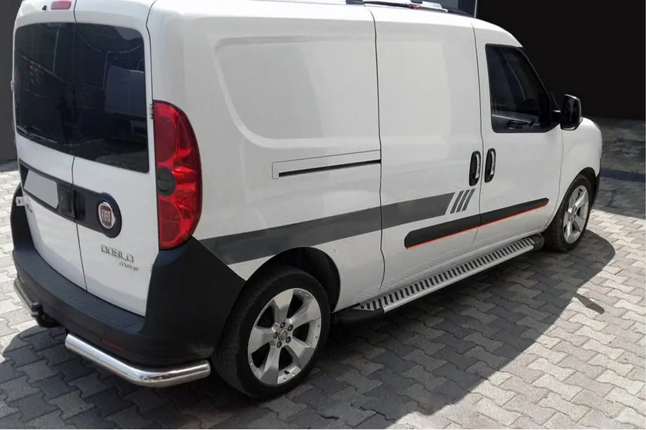 Opel Combo 2012-2018 Pedane Laterali Line (2 pz, Alluminio) Image