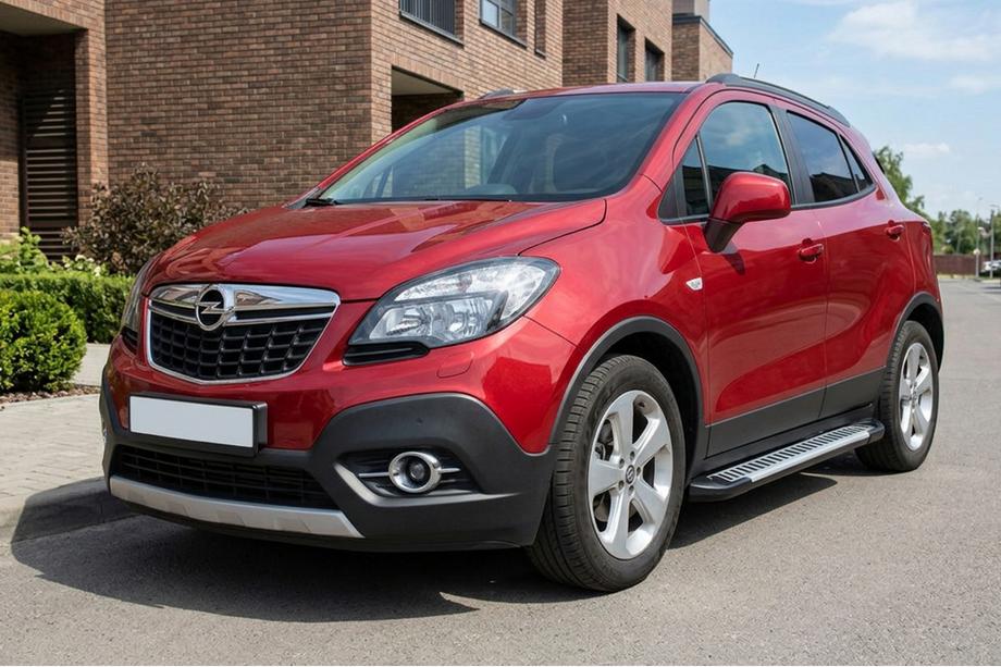 Opel Mokka 2012-2021 Pedane Laterali Line (2 pz, Alluminio) Image