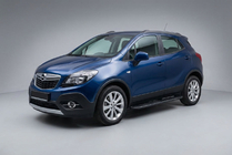 Opel Mokka 2012-2021 Pedane Laterali Bosphorus Black (2 pz, Alluminio) foto 1