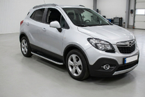 Opel Mokka 2012-2021 Pedane Laterali Tayga Grey (2 pz, Alluminio) foto 1