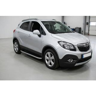 Pedane Laterali Tayga Grey (2 pz, Alluminio) Opel Mokka 2012-2021 foto 1