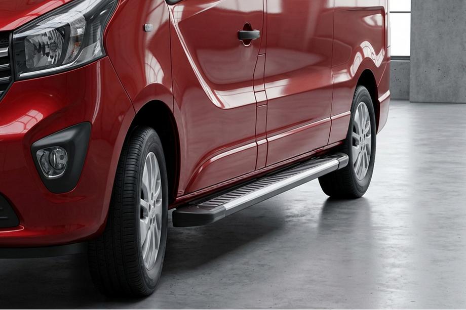 Opel Vivaro 2001–2015 Pedane Laterali Line (2 pz, Alluminio) Image
