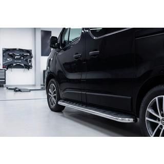 Pedane Laterali Maydos V1 (2 pz, Alluminio e Acciaio Inox) Opel Vivaro 2001–2015 foto 1