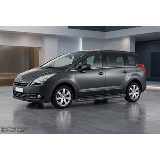 Pedane Laterali Allmond Black (2 pz, Alluminio) Peugeot 5008 2009-2016 foto 1