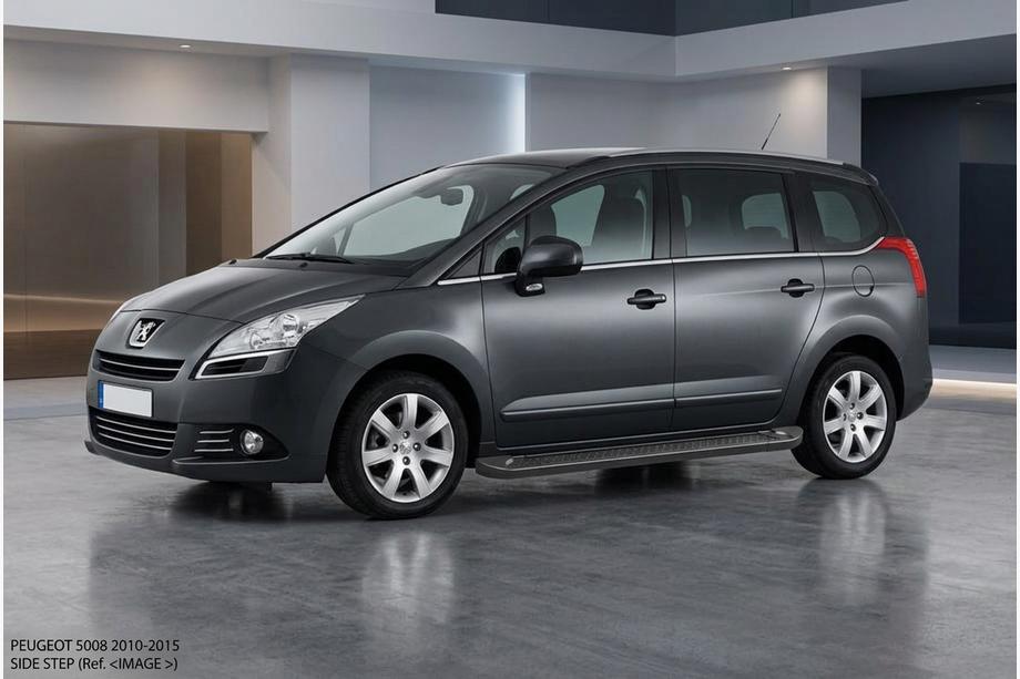 Peugeot 5008 2009-2016 Pedane Laterali Allmond Black (2 pz, Alluminio) Image