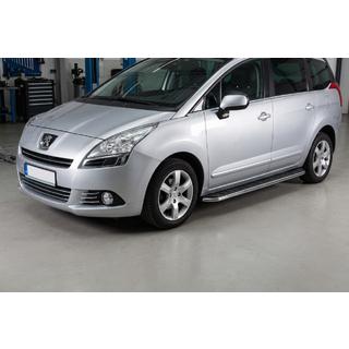 Pedane Laterali Maydos V1 (2 pz, Alluminio e Acciaio Inox) Peugeot 5008 2009-2016 foto 1