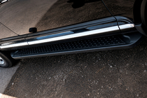 Porsche Cayenne 2003–2010 Pedane Laterali Allmond Black (2 pz, Alluminio) foto 2
