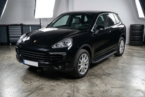 Porsche Cayenne 2010-2017 Pedane Laterali Bosphorus Black (2 pz, Alluminio) foto 1