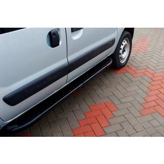 Pedane Laterali Allmond Black (2 pz, Alluminio) Renault Kangoo 1998-2008 foto 1