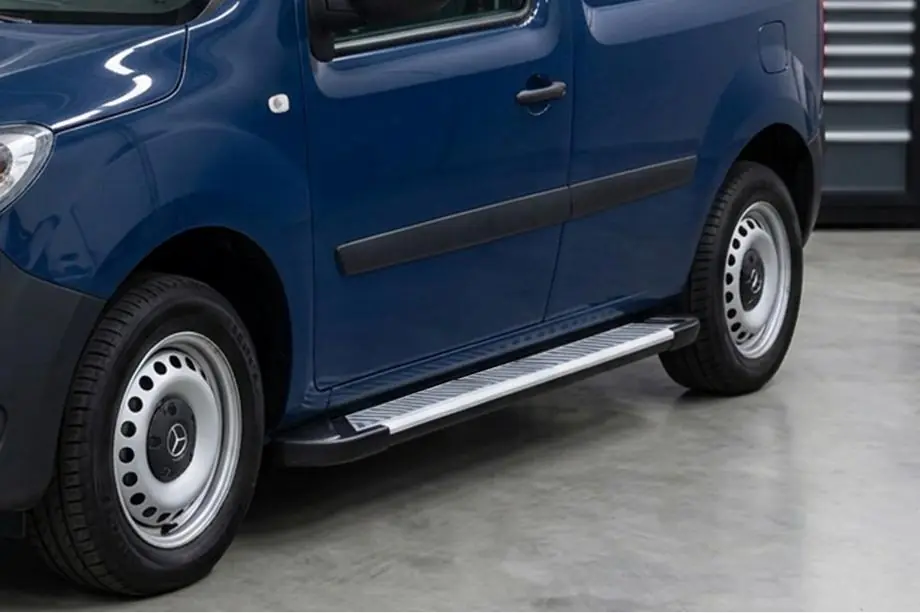 Renault Kangoo 2008–2020 Pedane Laterali Line (2 pz, Alluminio) Passo Lungo Foto 1