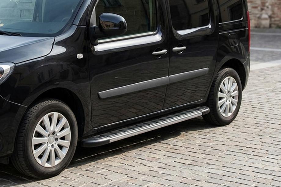 Renault Kangoo 2008–2020 Pedane Laterali Duru (2 pz, Alluminio) Passo Lungo Image