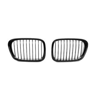 Griglie a rene 1-Bar (2000-2003, nero lucido) BMW 5 Series E39 1996-2003 foto 2