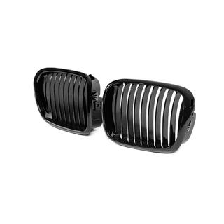 Griglie a rene 1-Bar (2000-2003, nero lucido) BMW 5 Series E39 1996-2003 foto 3