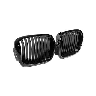 Griglie a rene 1-Bar (2000-2003, nero lucido) BMW 5 Series E39 1996-2003 foto 4