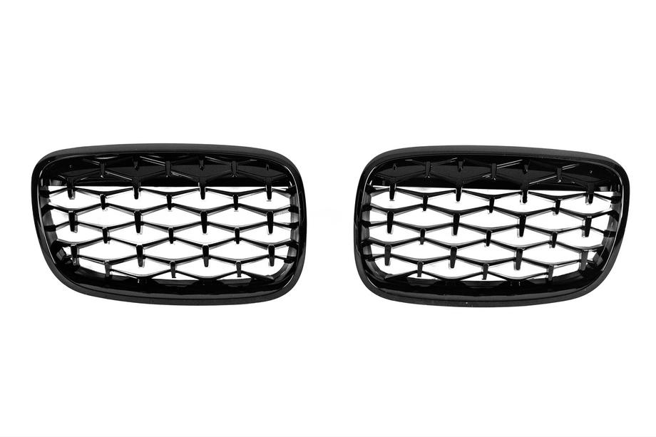 BMW X5 E70 2007-2013 Calandra a Doppio Rene Diamond Black (Nero Lucido) Foto 1